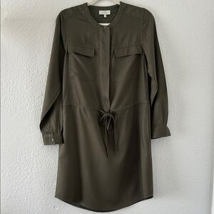 Lucky Brand Khaki Long Sleeve Dress